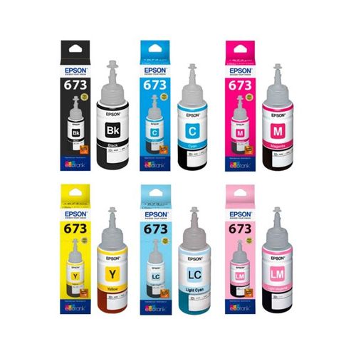 673 Genuine Epson Ink Refills (Set Of 6 Colors)
